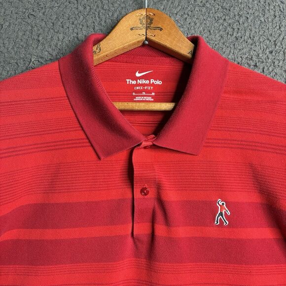 Nike Other - Nike Tiger Woods Fist Pump Logo Heritage Dri-Fit Polo XL Golf Sunday Red Masters